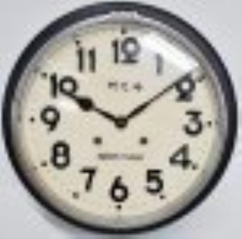 Huge Black Wooden Seikosha Chiming Key Wind Wall Clock