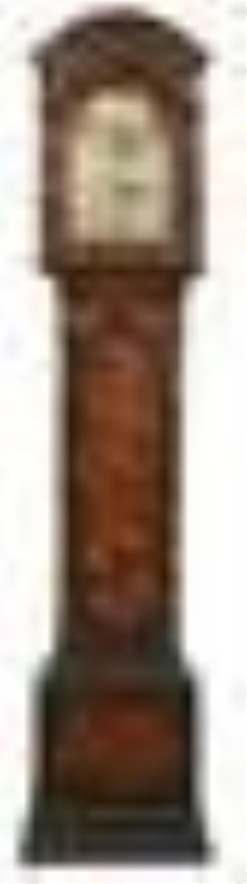 Early Georgian Japanned Tall Case Clock