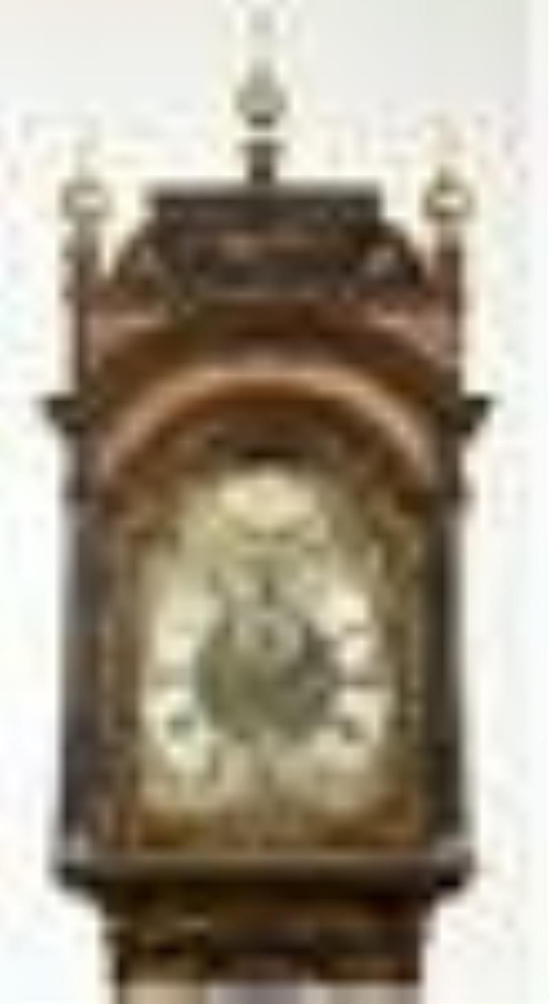 Queen Anne Japanned Tall Case Clock