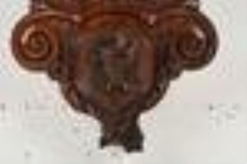 Benham & Sons Carved Mahogany Wall Clock
