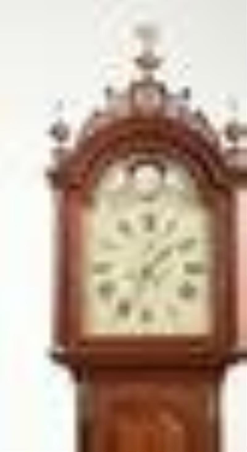 Federal Mahogany Tall Case Clock