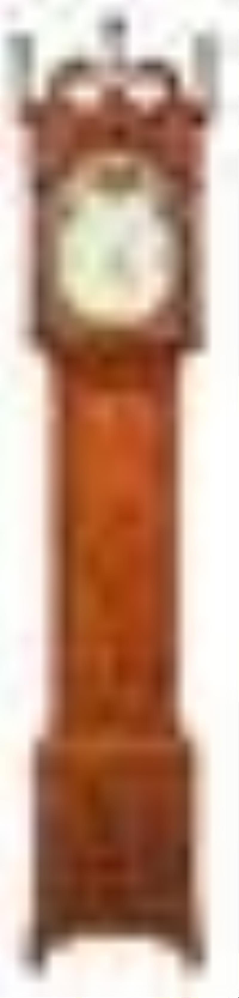 Philadelphia Federal Carved Mahogany Tall Case Clock