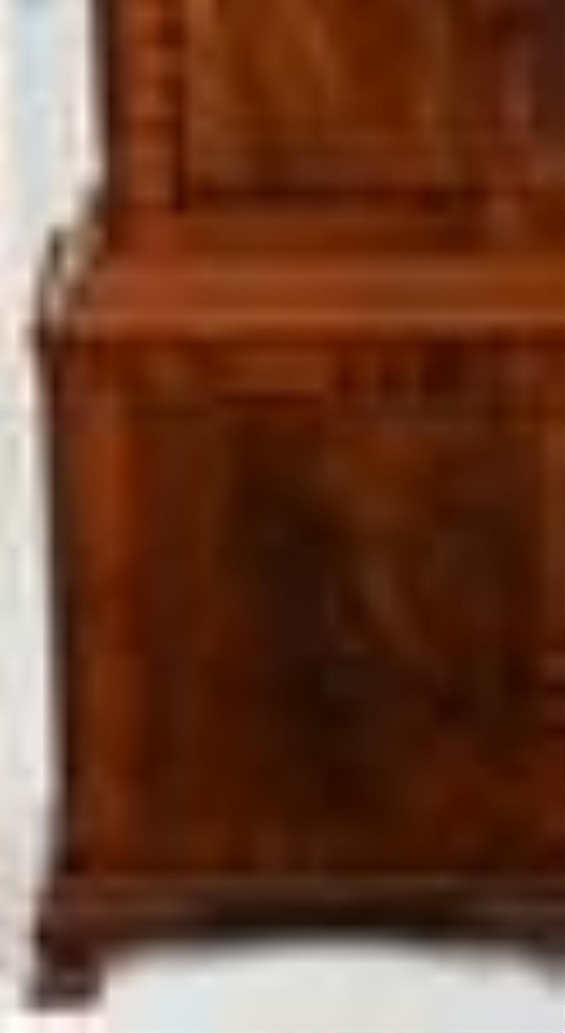 Philadelphia Federal Carved Mahogany Tall Case Clock