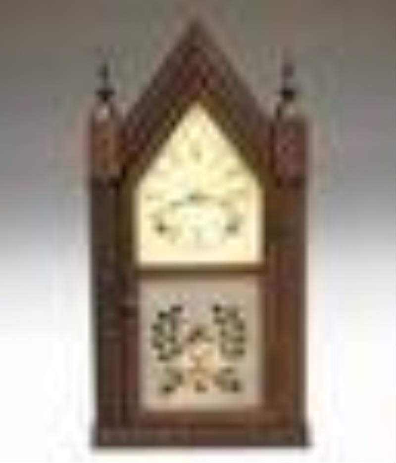 J.C. Brown Ripple Front Steeple Clock