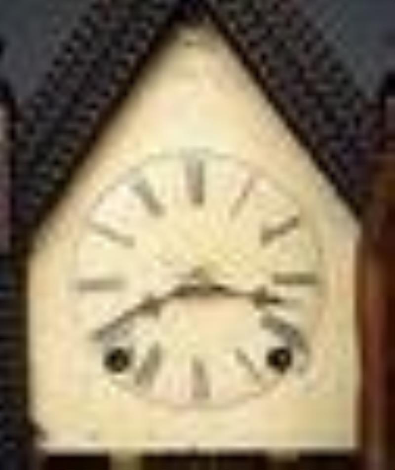 J.C. Brown Ripple Front Steeple Clock