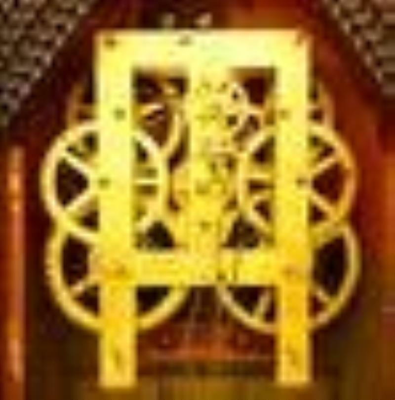 J.C. Brown Ripple Front Steeple Clock