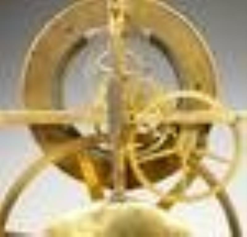 French Great Wheel Skeleton Clock