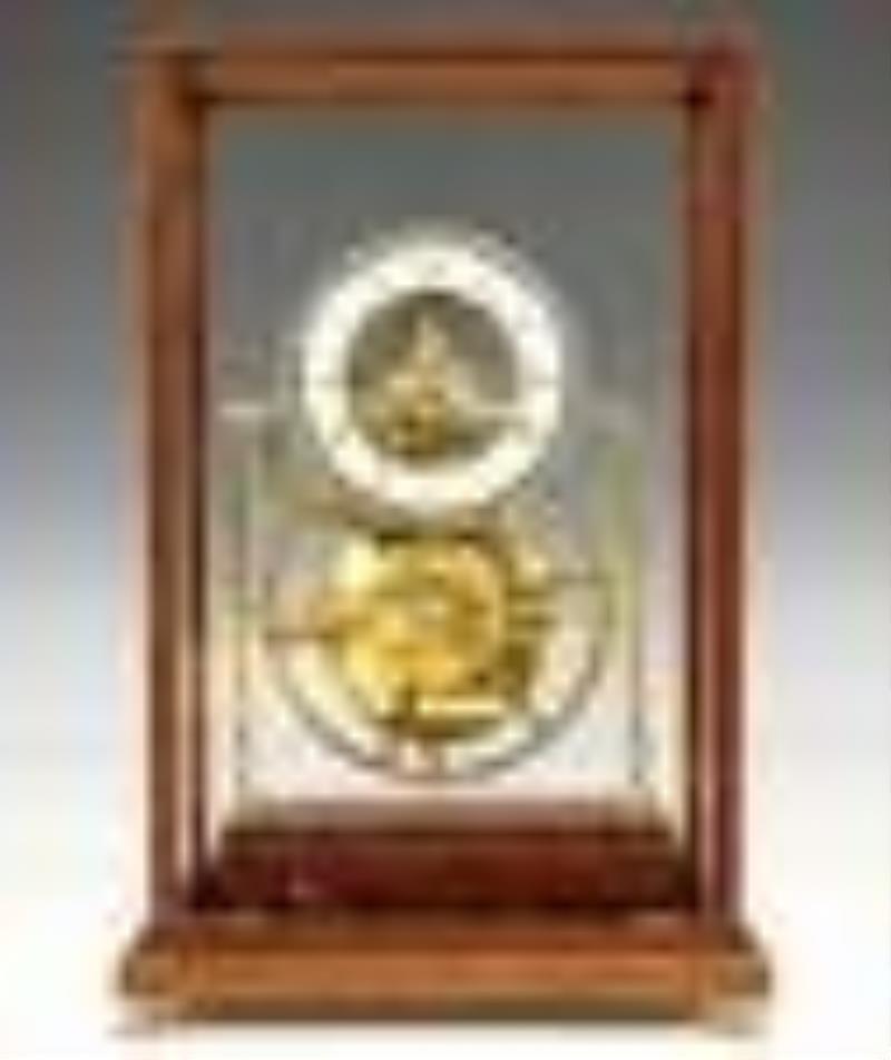French Great Wheel Skeleton Clock