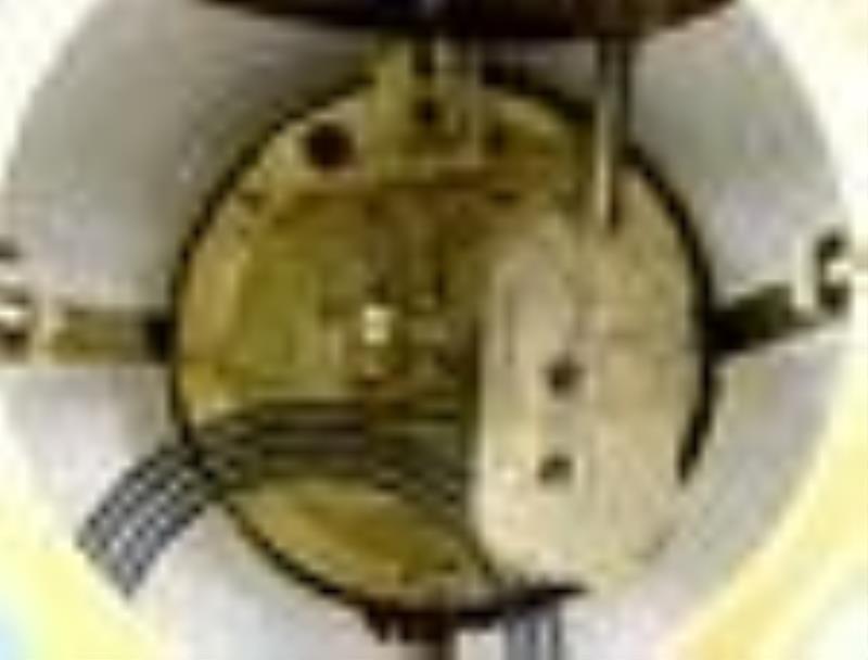 French Bronze & Porcelain Mantel Clock