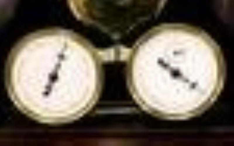 Rare Vienna Regulator Calendar Wall Clock