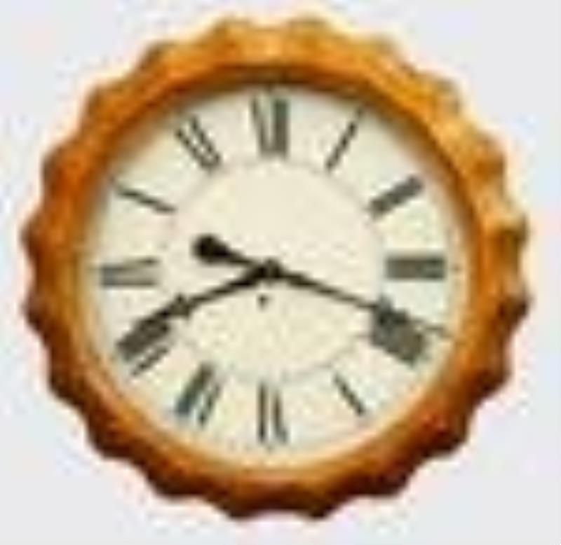 Ingraham Corrugated Gallery Clock