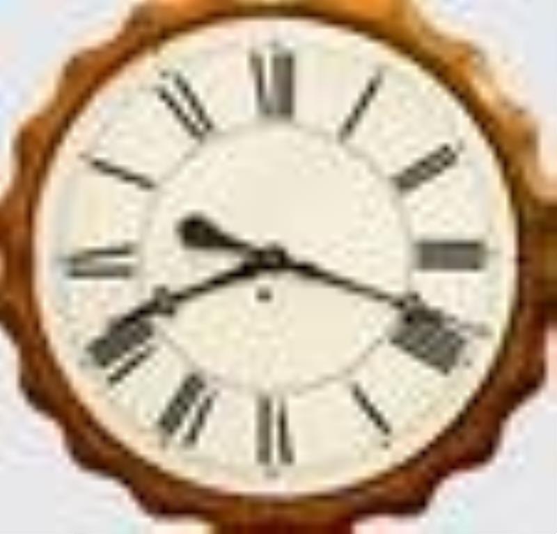 Ingraham Corrugated Gallery Clock