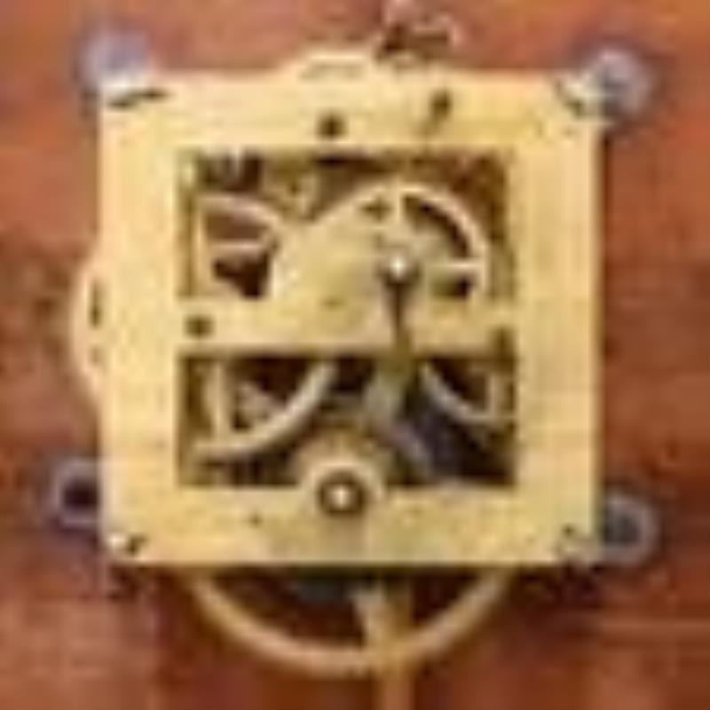 Ingraham Corrugated Gallery Clock