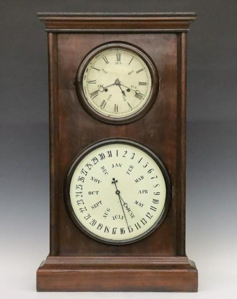 L.F. & W.W. Carter Calendar No. 8 Shelf Clock