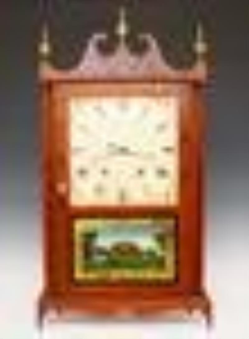 Pillar & Scroll Shelf Clock