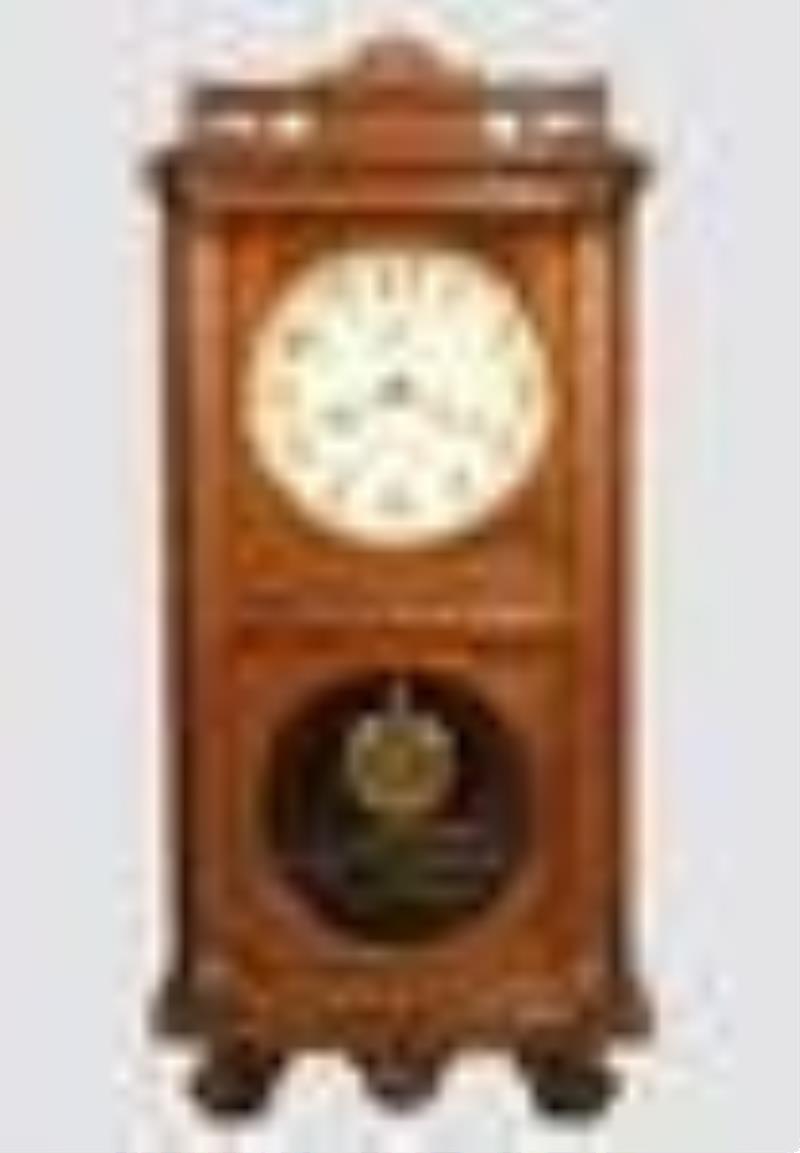 American Watchman's Time Detector Wall Clock