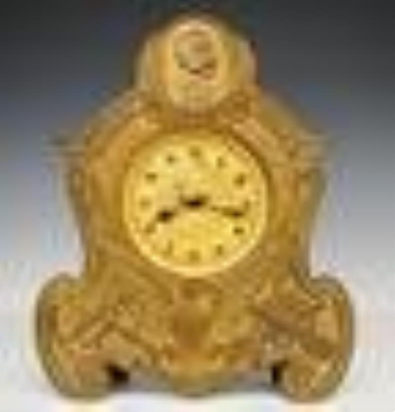 Waterbury Dewey-Manila Shelf Clock