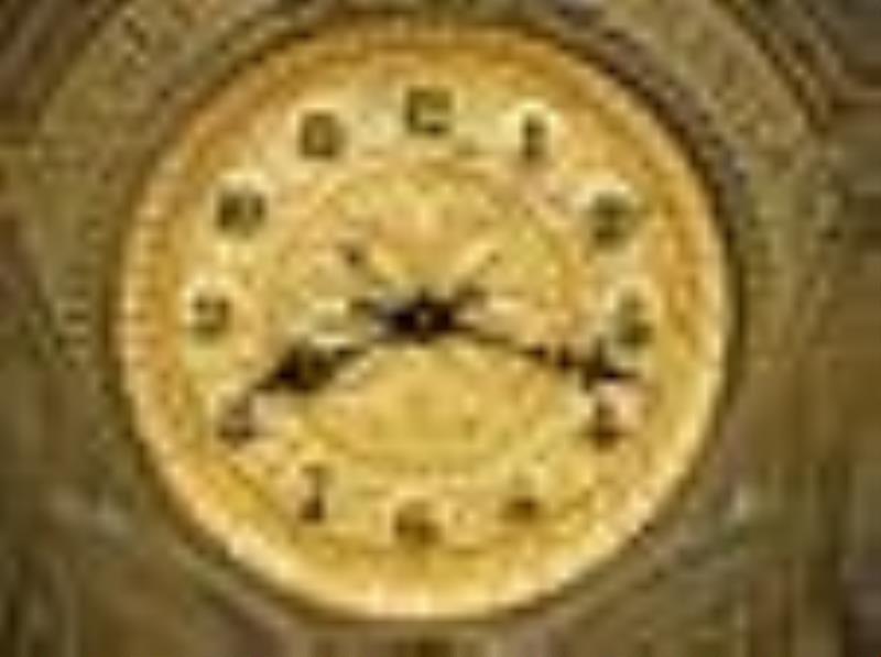 Waterbury Dewey-Manila Shelf Clock