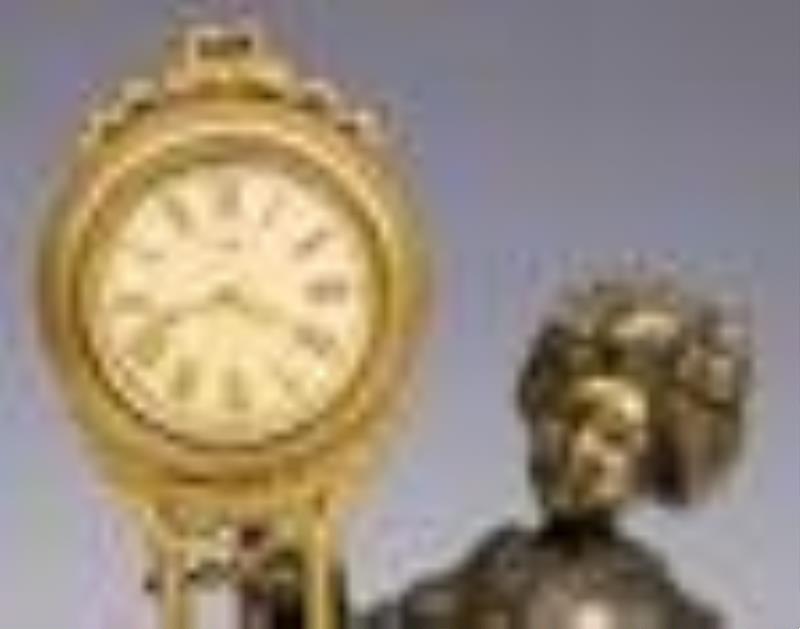 Japanese Geisha Swinging Arm Clock