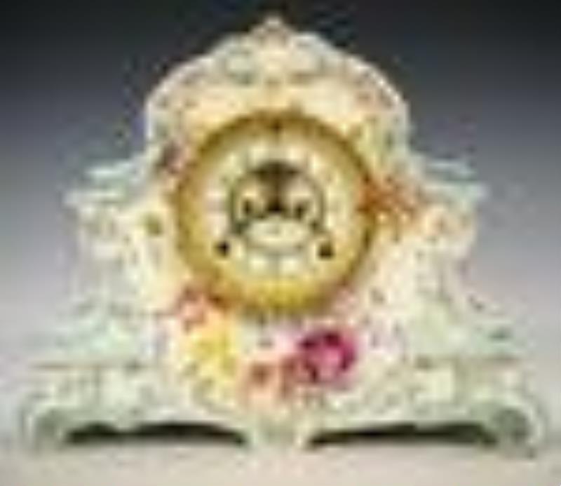 Ansonia La Nord China Shelf Clock