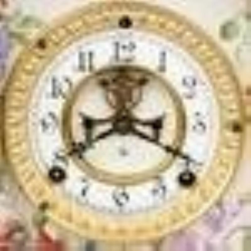 Ansonia La Nord China Shelf Clock