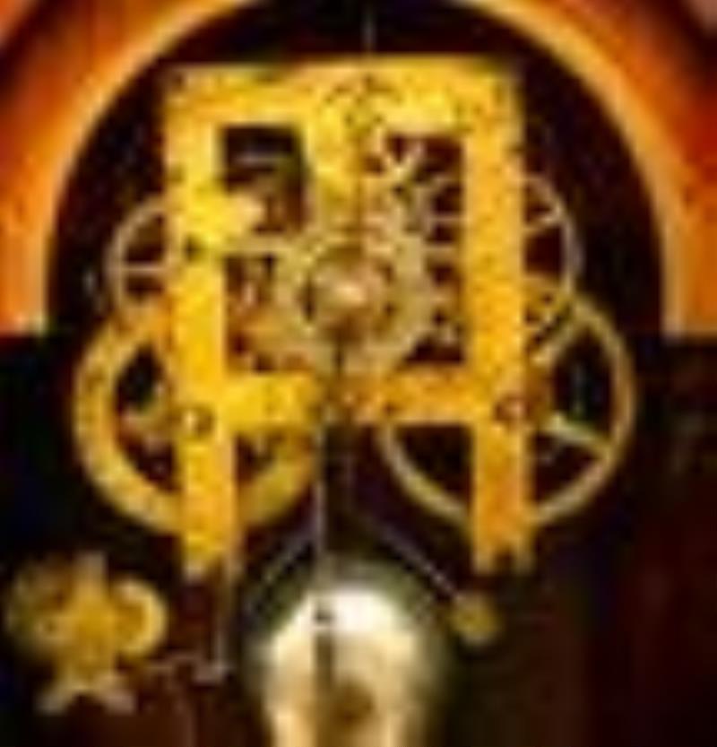 E.N. Welch Round Gothic Shelf Clock