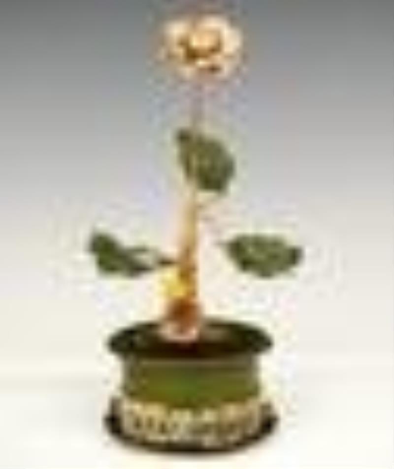 German Floral Novelty Clock