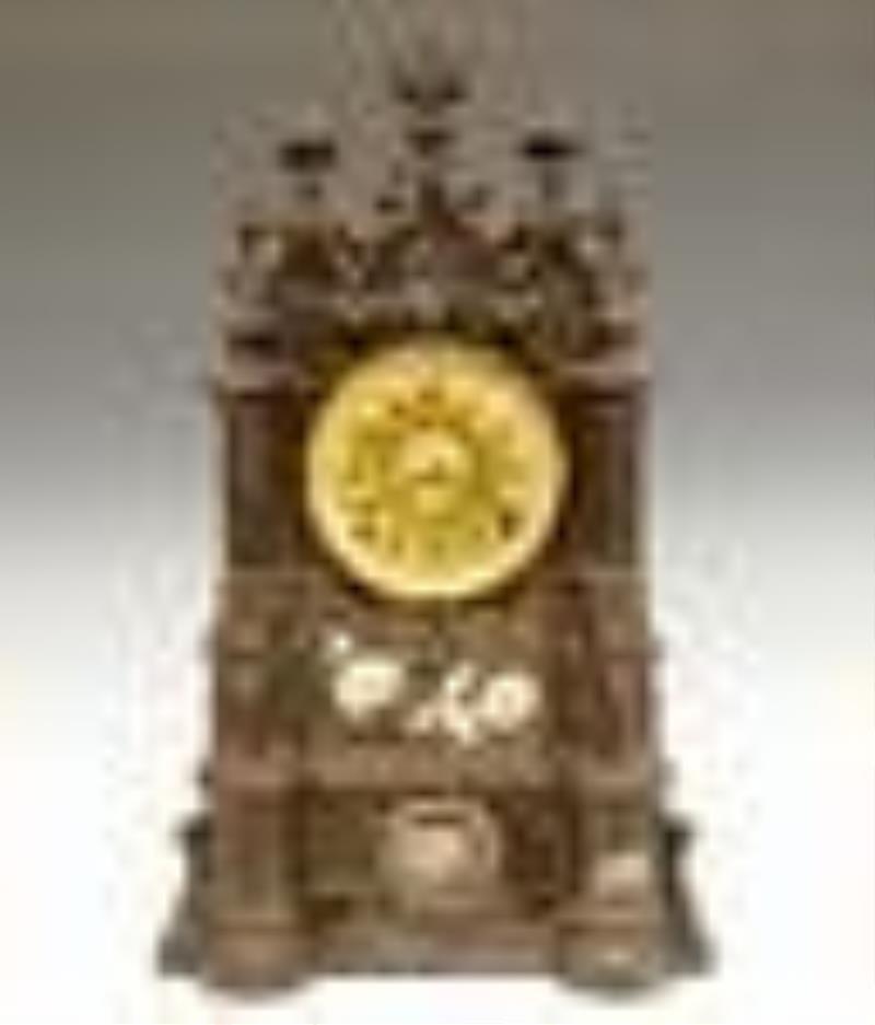 D.S. Crosby Iron Shelf Clock