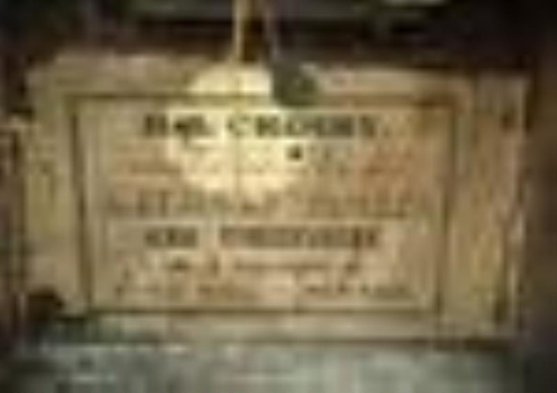 D.S. Crosby Iron Shelf Clock