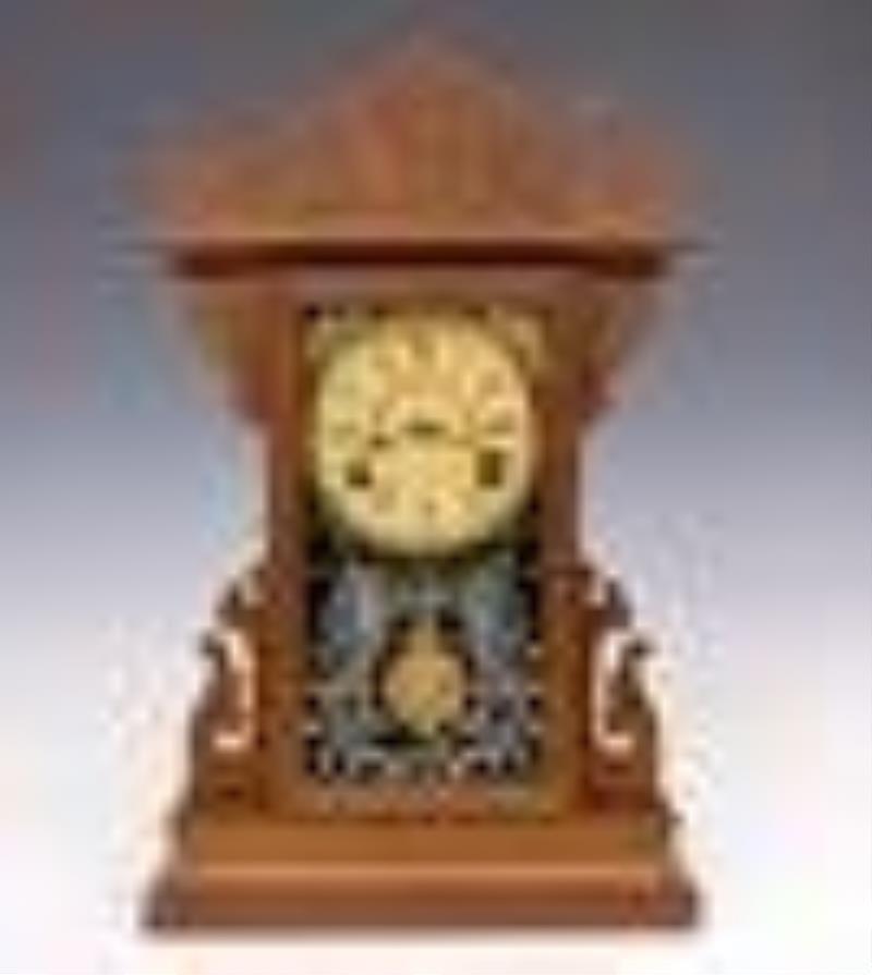 William L. Gilbert Panther Kitchen Shelf Clock