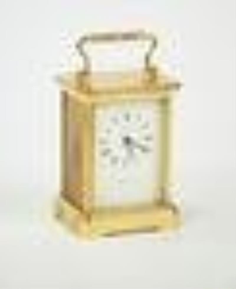 Tiffany and Co. Brass Carriage Clock