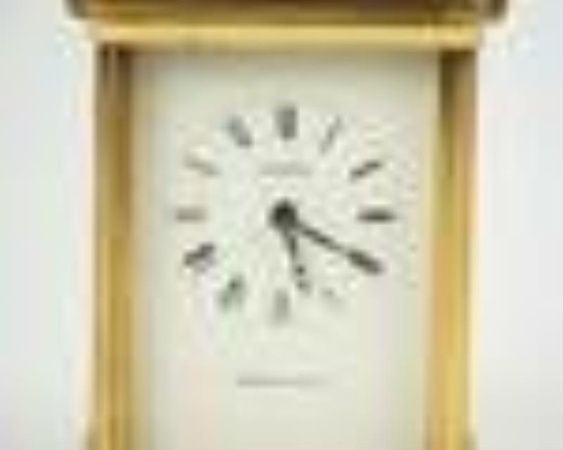 Tiffany and Co. Brass Carriage Clock