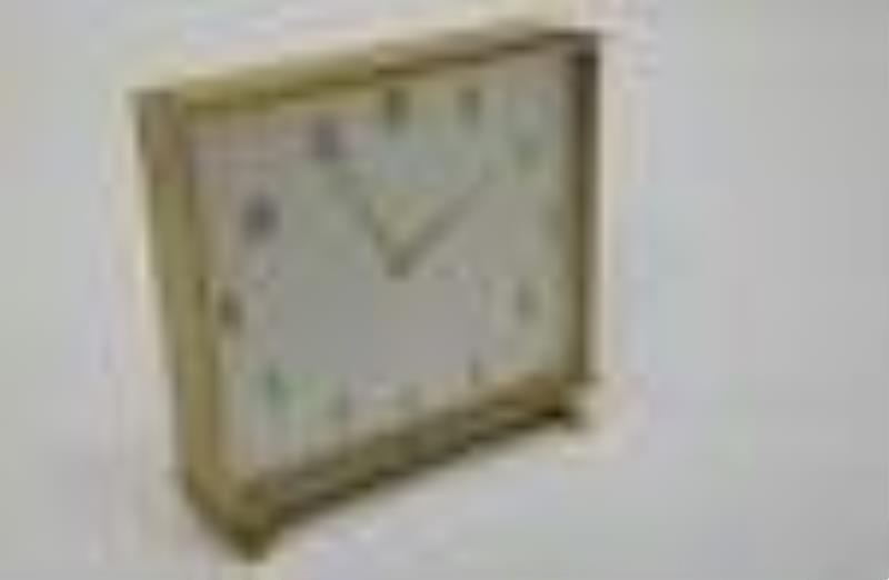Tiffany & Co Gold Finish 8 day Desk Clock Ca 1969