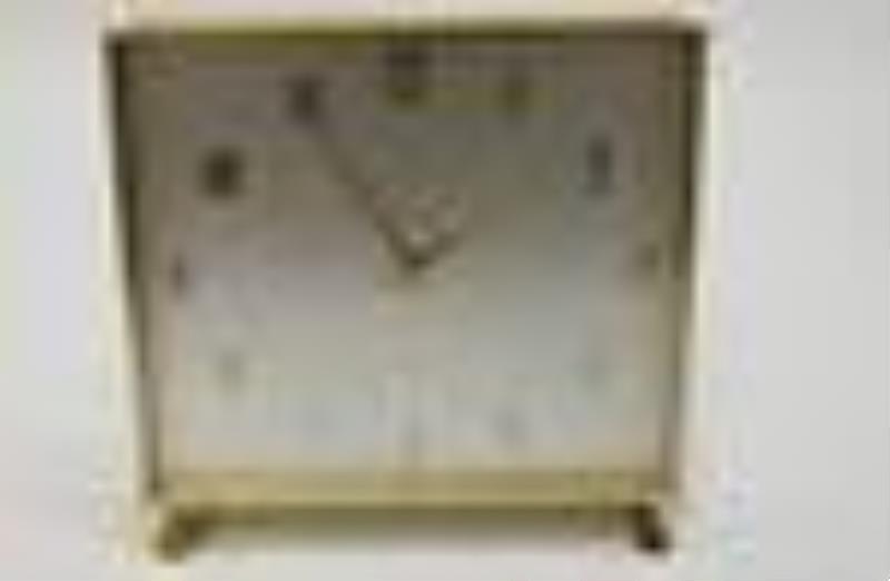 Tiffany & Co Gold Finish 8 day Desk Clock Ca 1969