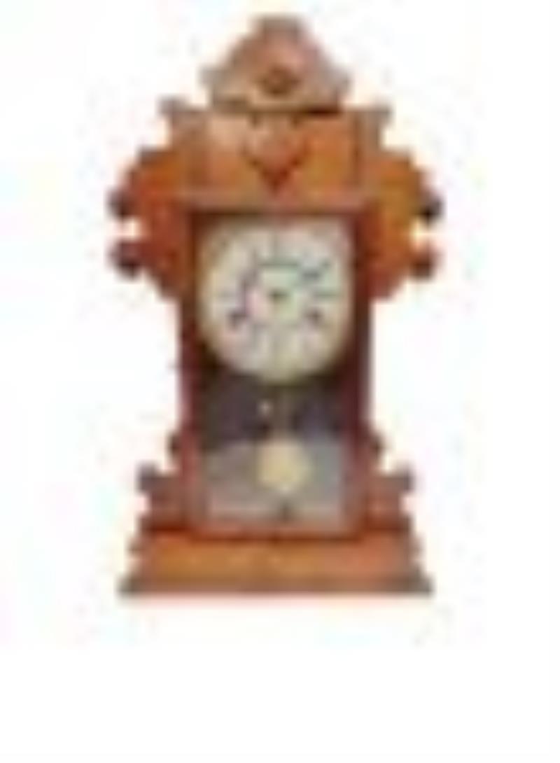 New Haven Clock Co. 8 Day Pendulum Chiming Mantel Clock