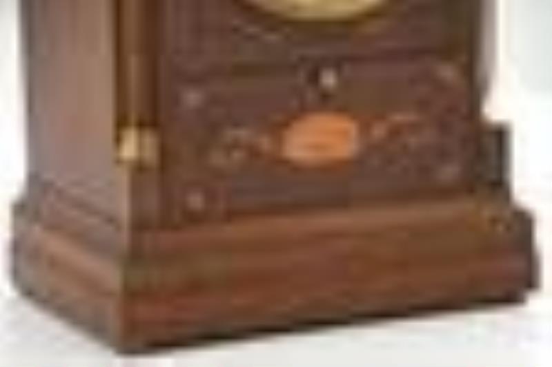Sonora Chime Co. Mahogany Bracket Clock