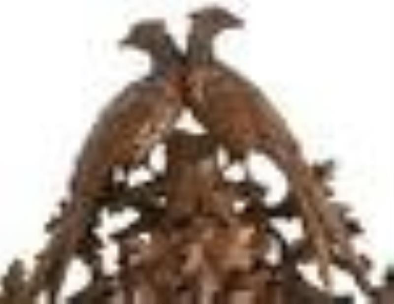 Monumental Black Forest Carved Musical Cuckoo Clock