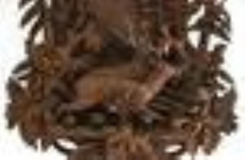 Monumental Black Forest Carved Musical Cuckoo Clock