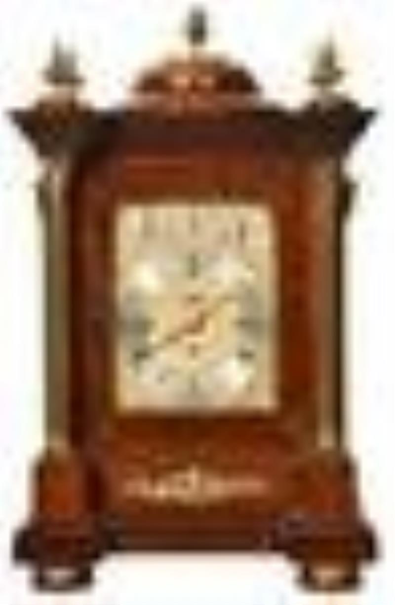 English Triple Fusee Eight Bell Bracket Clock
