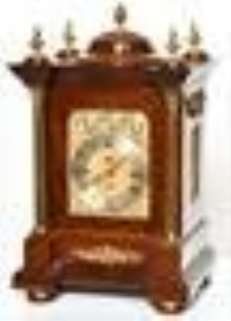 English Triple Fusee Eight Bell Bracket Clock