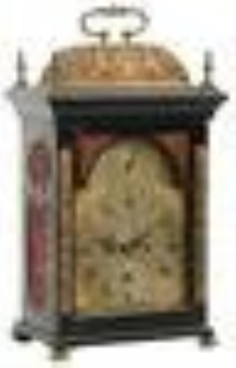 Georgian Double Fusee Bracket Clock by Charles Newman,