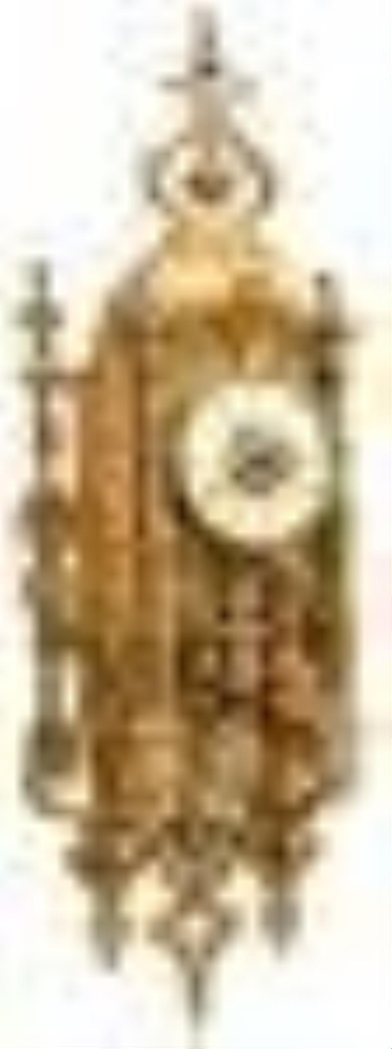 French Gilt Bronze Cartel Clock