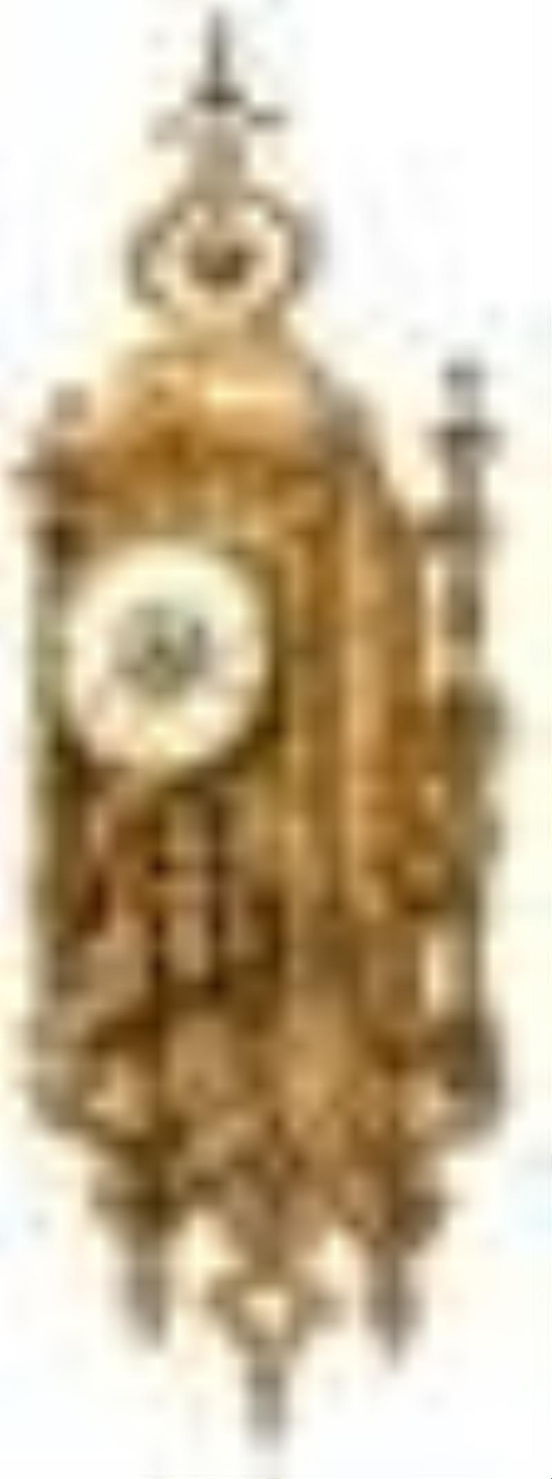 French Gilt Bronze Cartel Clock