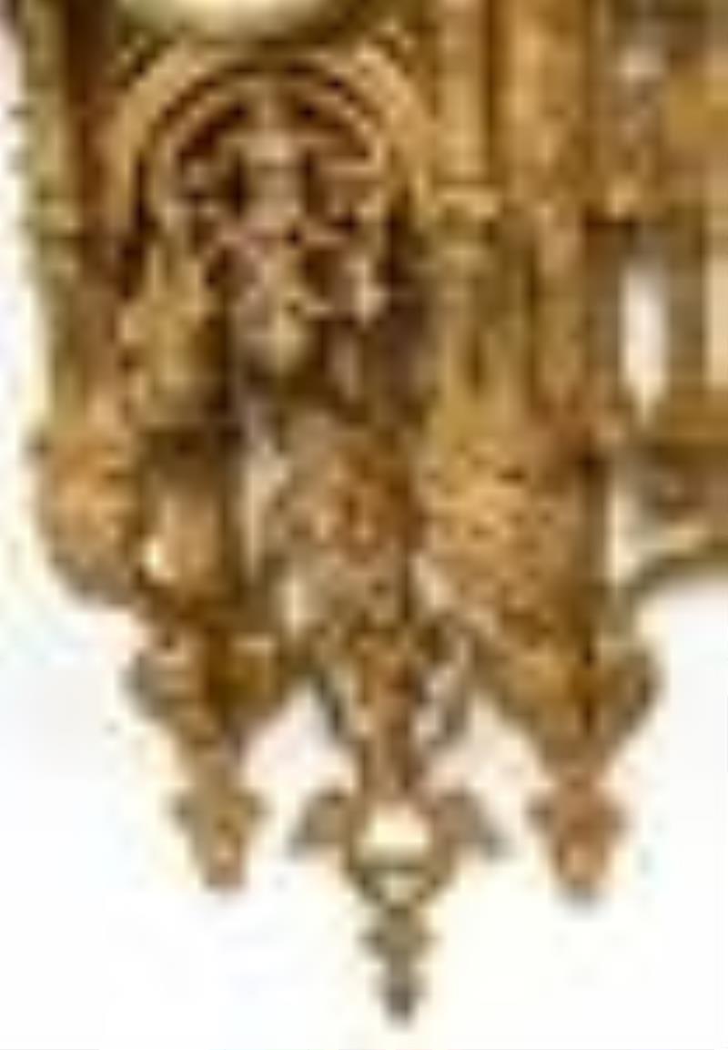 French Gilt Bronze Cartel Clock