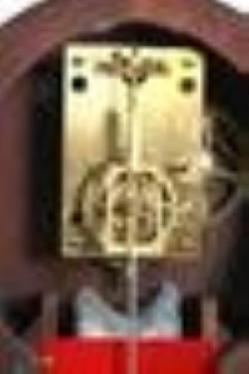 Lyre Banjo Clock in the Manner of Elmer O. Stennes
