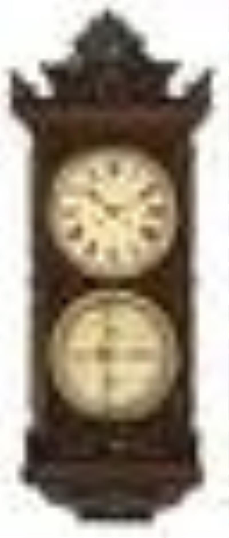 Ithaca Reissue No. 0 Bank Calendar Wall Regulator Clock