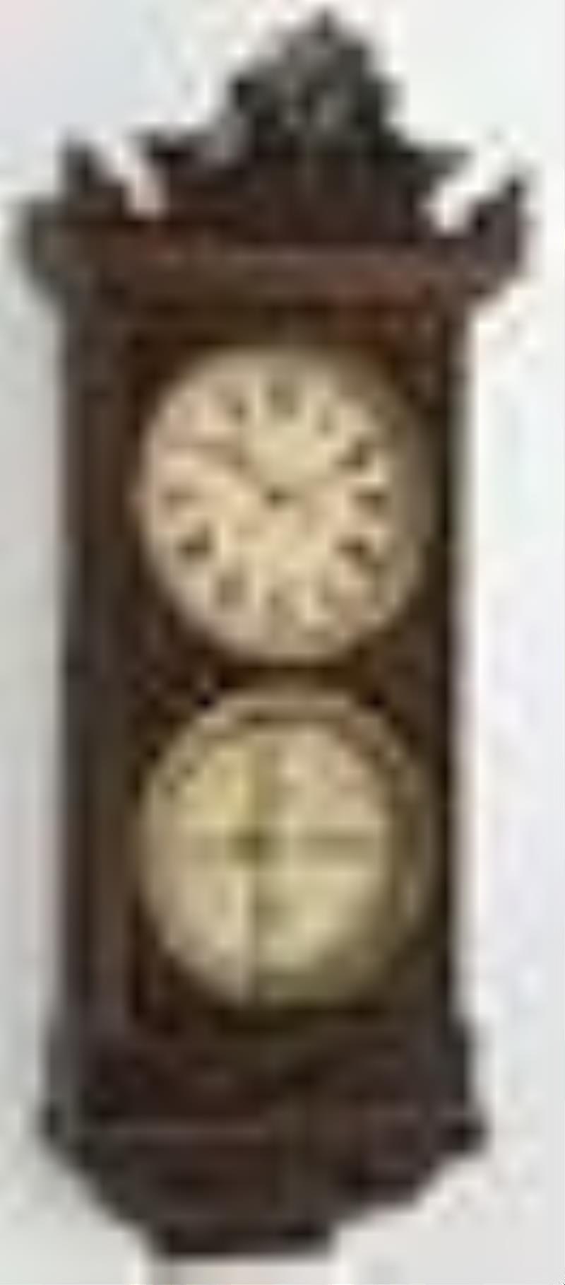 Ithaca Reissue No. 0 Bank Calendar Wall Regulator Clock