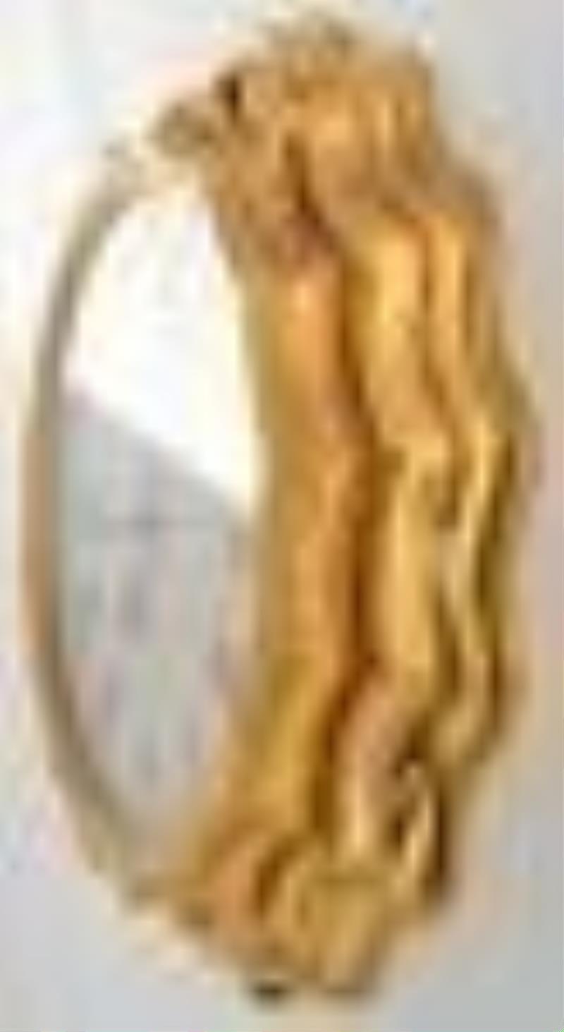 E. Ingraham & Co. "Corrugated" Gilded Wall Clock