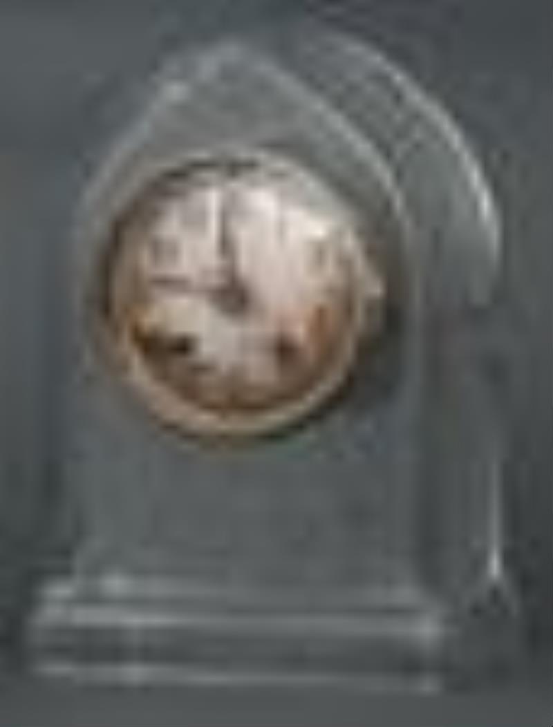 Chelsea Clock Co. Cut Glass Mantel Clock