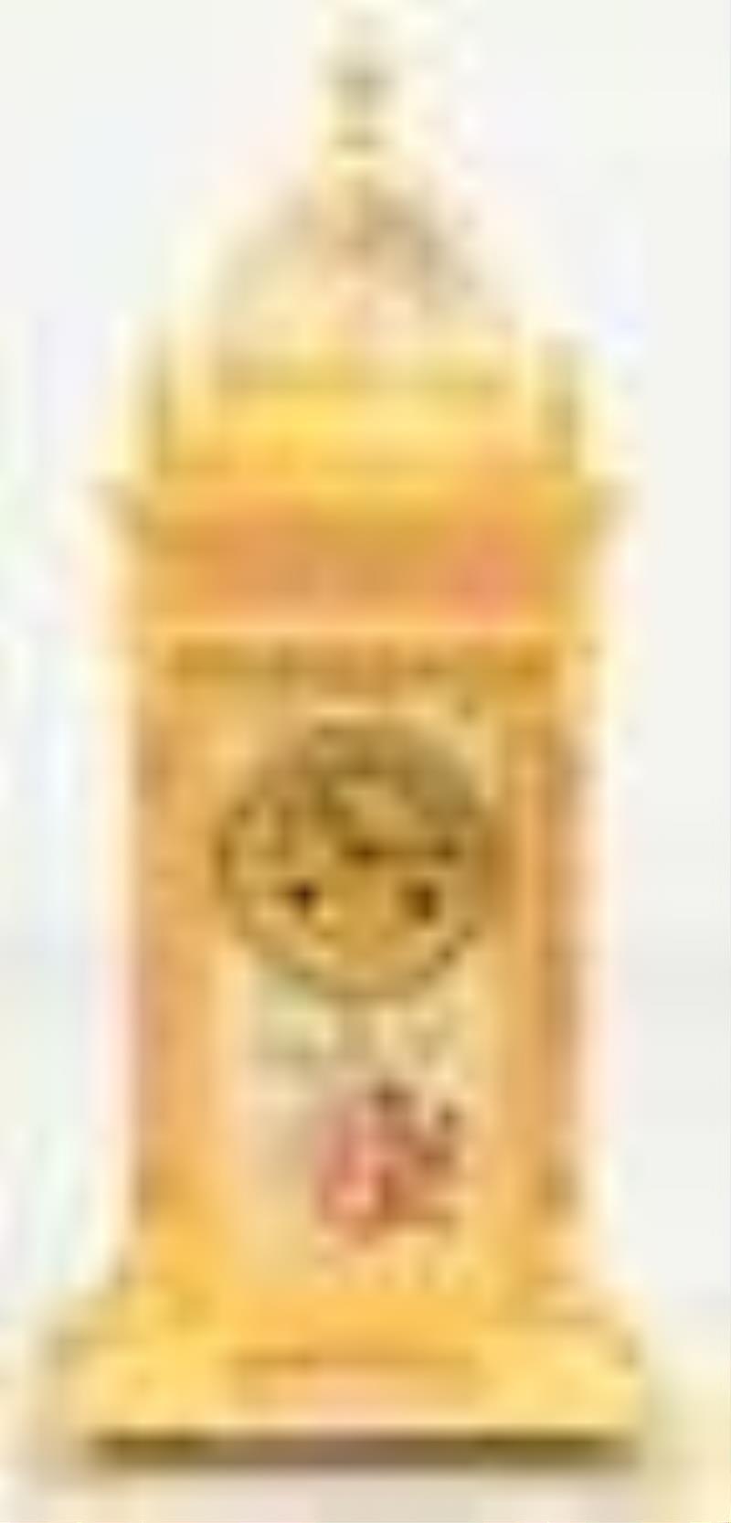 French Gilt Bronze Mounted Porcelain Mantel Clock